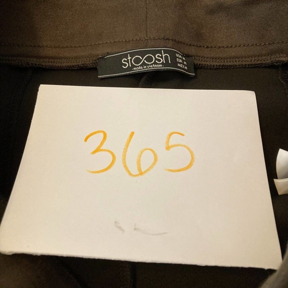 Stoosh Pants Womens Sz M Brown Microsuede Pull On Leggings Stretch High Rise‎ - Picture 11 of 11